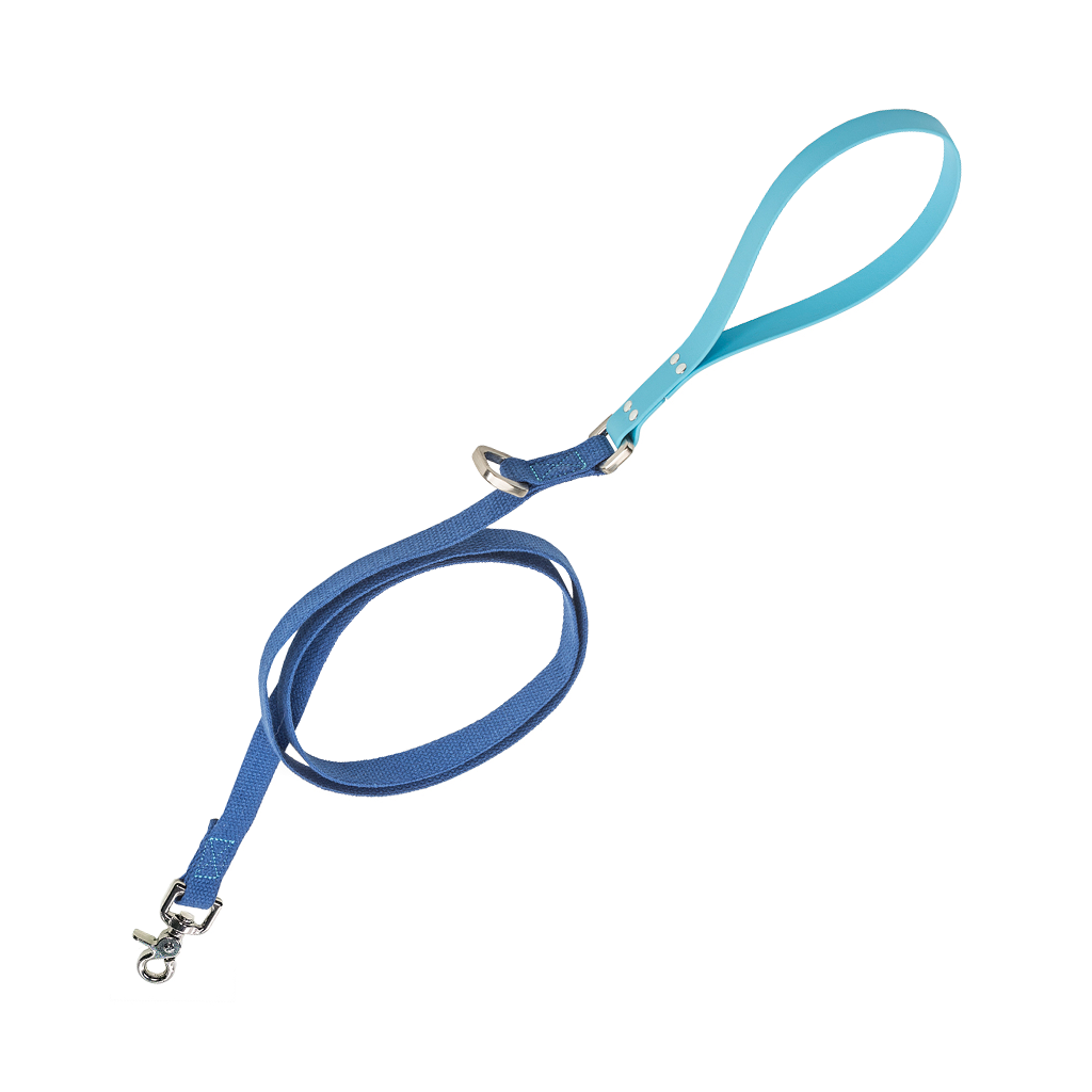 West Paw Strolls Comfort Grip Dog Leash Blue