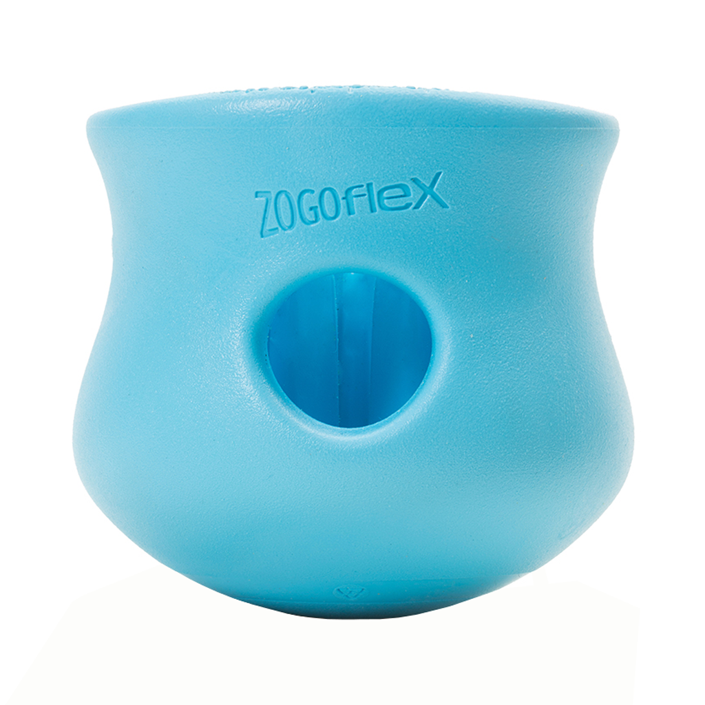 West Paw Toppl Dog Toy Aqua Blue